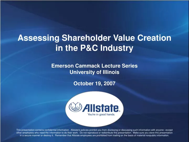 assessing shareholder value creation