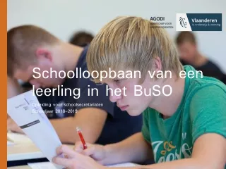 Schoolloopbaan van een leerling in het  BuSO
