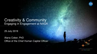 Creativity &amp; Community Engaging in Engagement at NASA