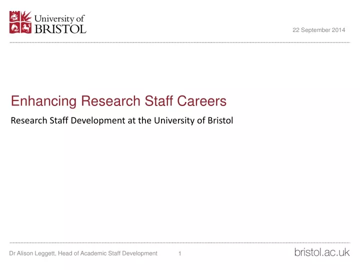 enhancing research staff careers