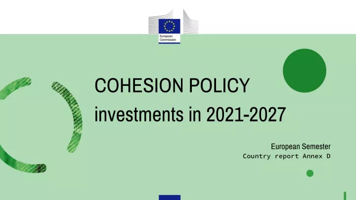 cohesion policy