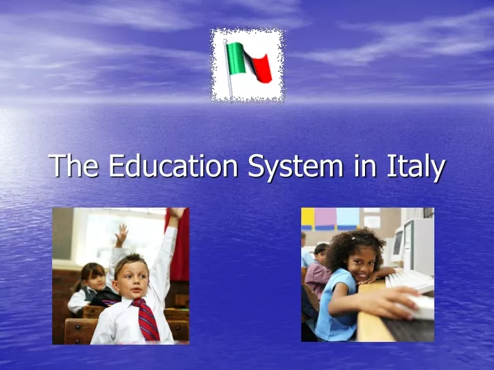the education system in italy