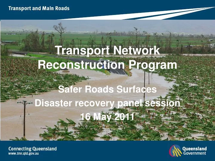 transport network reconstruction program