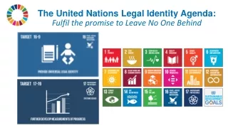 The United Nations Legal Identity Agenda: Fulfil the promise to Leave No One Behind