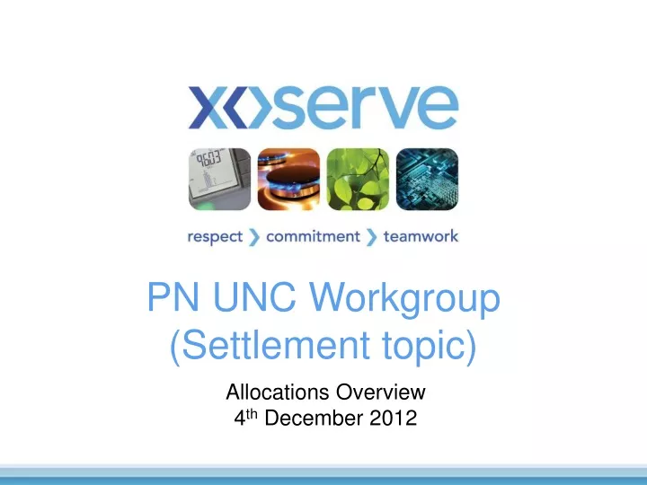 pn unc workgroup settlement topic