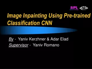 Image Inpainting Using Pre-trained Classification CNN