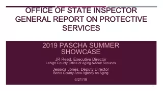 Office Of State Inspector General Report on Protective Services