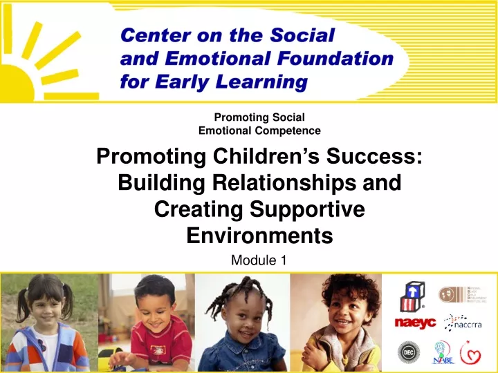 promoting social emotional competence promoting