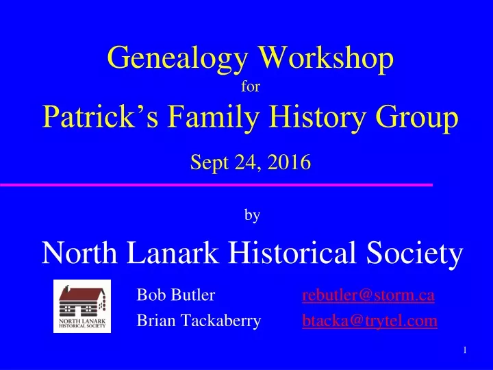 genealogy workshop for patrick s family history group sept 24 2016