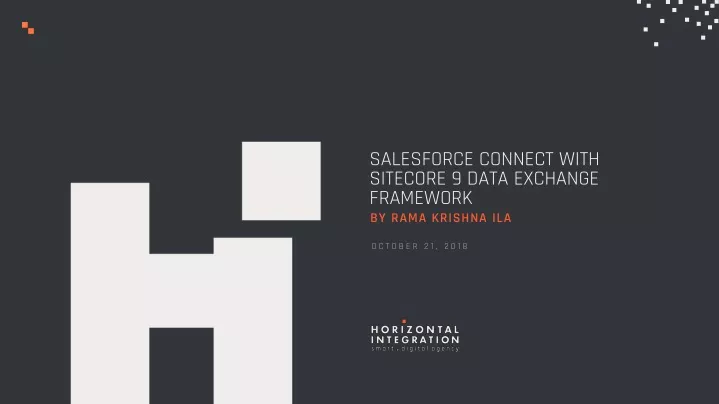 salesforce connect with sitecore 9 data exchange framework