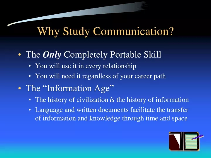 why study communication