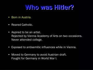 Who was Hitler?