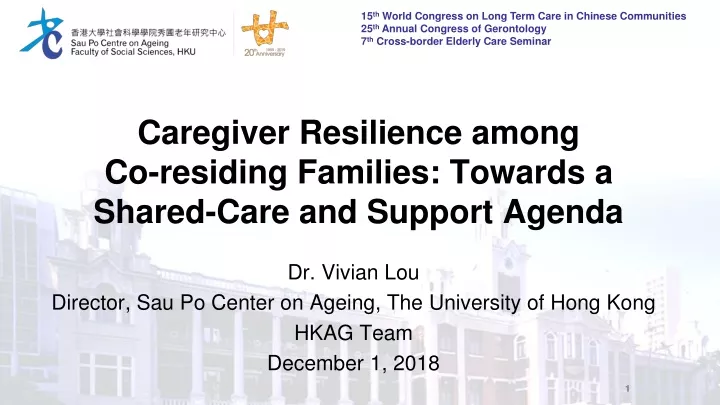 caregiver resilience among co residing families towards a shared care and support agenda