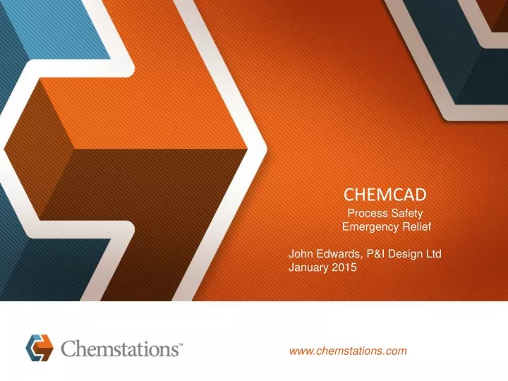 chemcad process safety emergency relief john