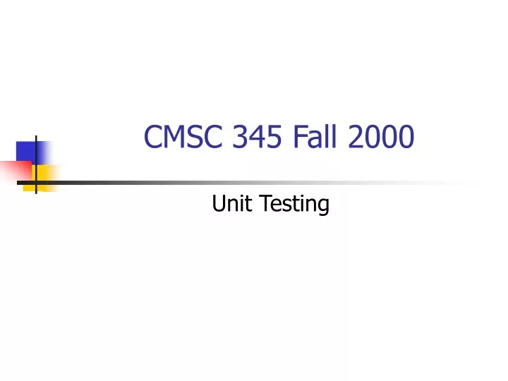 cmsc 345 fall 2000