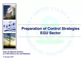 Preparation of Control Strategies EGU Sector