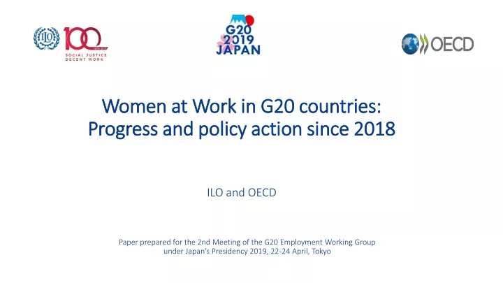 women at work in g20 countries progress and policy action since 2018 ilo and oecd