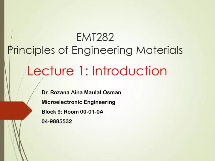 emt282 principles of engineering materials
