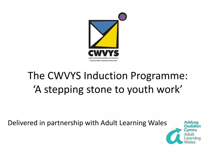 the cwvys induction programme a stepping stone to youth work
