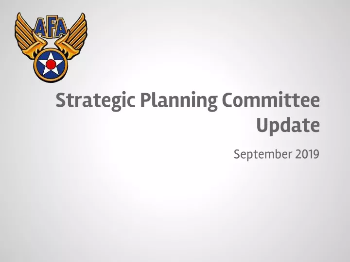 strategic planning committee update