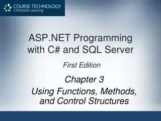 ASP.NET Programming  with C# and SQL Server  First Edition