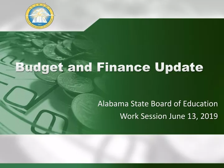 budget and finance update