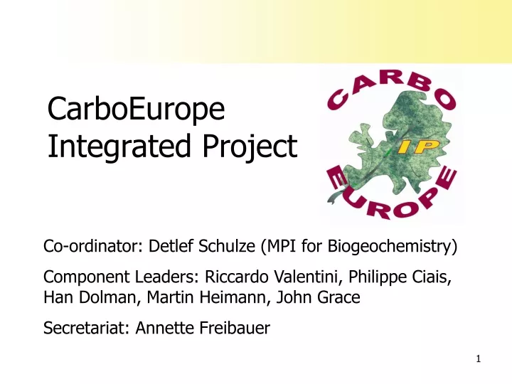 carboeurope integrated project