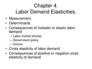 Chapter 4.   Labor Demand Elasticities.