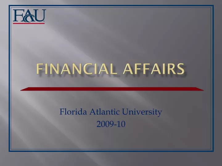 financial affairs