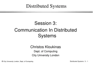 Distributed Systems