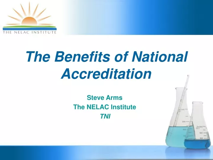 the benefits of national accreditation