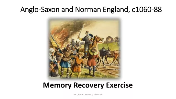 anglo saxon and norman england c1060 88