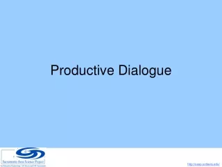 Productive Dialogue