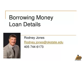 Borrowing Money Loan Details