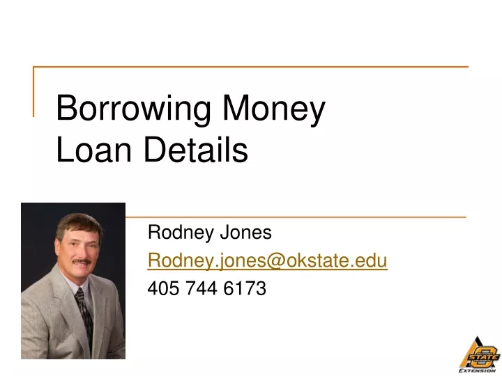 borrowing money loan details