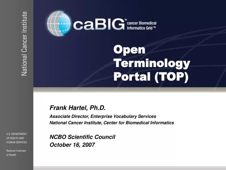 open terminology portal top