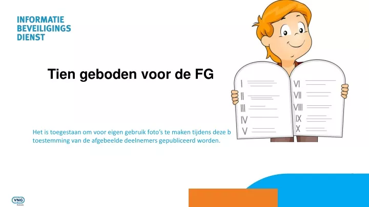 tien geboden voor de fg