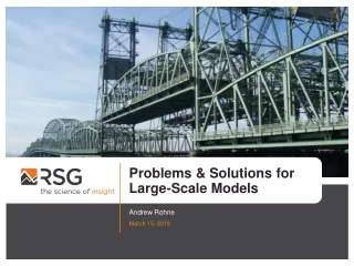 Problems &amp; Solutions for Large-Scale Models