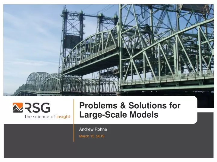 problems solutions for large scale models