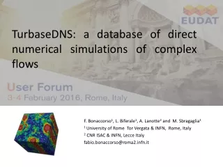 TurbaseDNS : a database of direct numerical simulations of complex flows