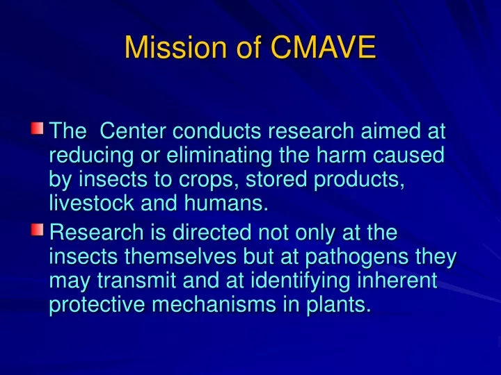 mission of cmave