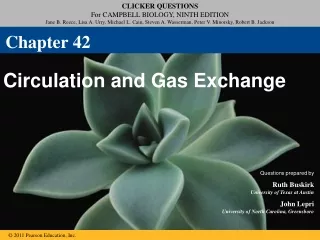 Circulation and Gas Exchange