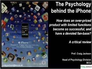 The Psychology behind the  iPhone