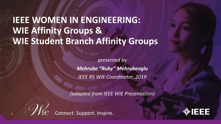 ieee women in engineering wie affinity groups