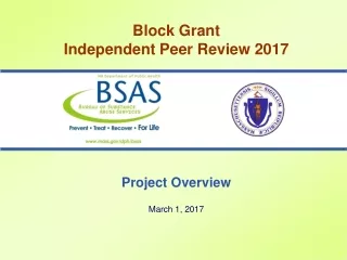 Block Grant Independent Peer Review 2017