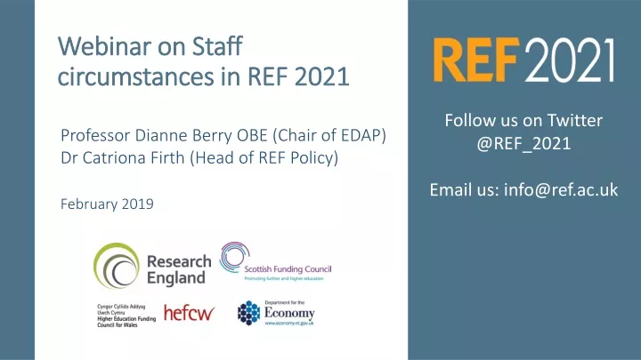 webinar on staff circumstances in ref 2021