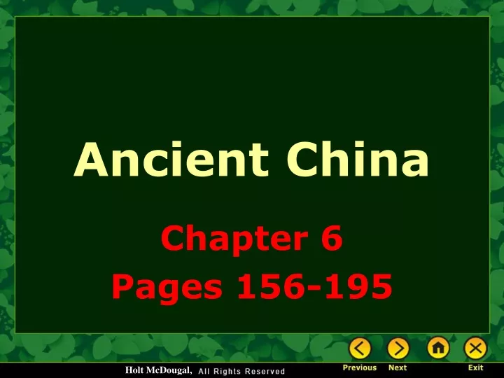 ancient china