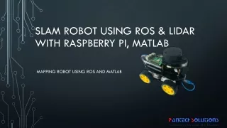 SLAM  Robot using  ros  &amp;  lidar  with  raspberry pi,  matlab