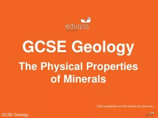 GCSE Geology