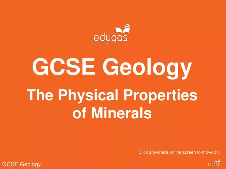 gcse geology